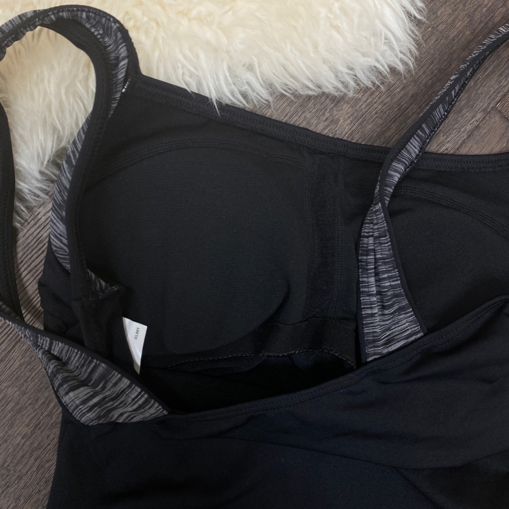 Tyr Solid Square Neck Black One Piece - image 3